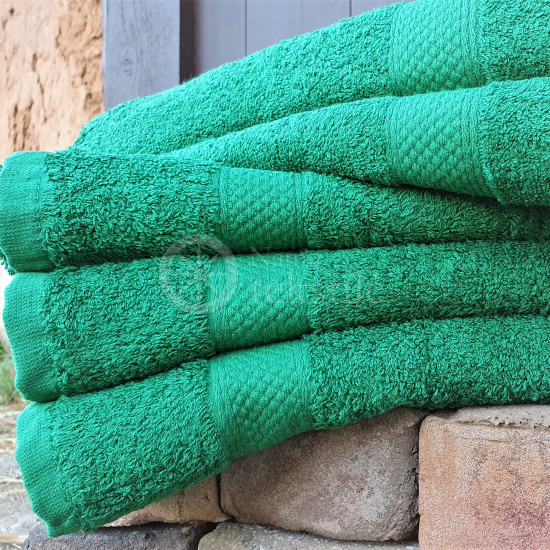 Medvilninis frotinis vonios rankšluostis žalias